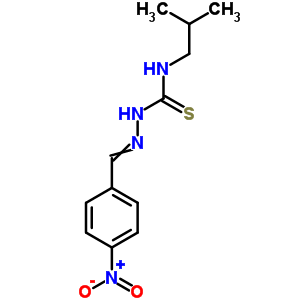 Hydrazinecarbothioamide,n-(2-methylpropyl)-2-[(4-nitrophenyl)methylene]- Structure,6622-84-0Structure