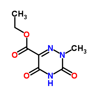 1,2,4-Triazine-6-carboxylicacid, 2,3,4,5-tetrahydro-2-methyl-3,5-dioxo-, ethyl ester Structure,6623-86-5Structure