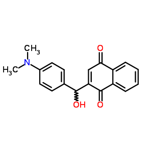 2-[(4-Dimethylaminophenyl)-hydroxy-methyl]naphthalene-1,4-dione Structure,6629-19-2Structure