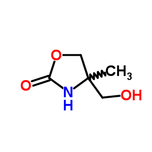 2-Oxazolidinone,4-(hydroxymethyl)-4-methyl- Structure,6629-85-2Structure