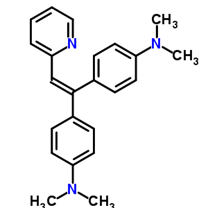 Pyridine,2-[2,2-bis[p-(dimethylamino)phenyl]vinyl]-(8ci) Structure,6632-78-6Structure