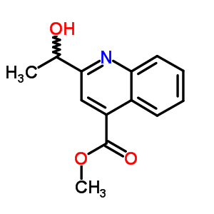 Methyl 2-(1-hydroxyethyl)quinoline-4-carboxylate Structure,66326-01-0Structure