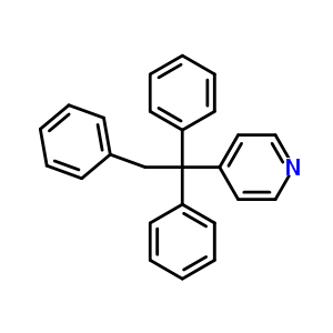 Pyridine,4-(1,1,2-triphenylethyl)- Structure,6634-62-4Structure