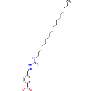 1-[(4-Nitrophenyl)methylideneamino]-3-octadecyl-thiourea Structure,6637-02-1Structure