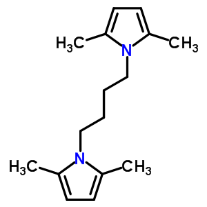 1H-pyrrole,1,1-(1,4-butanediyl)bis[2,5-dimethyl- Structure,6637-08-7Structure