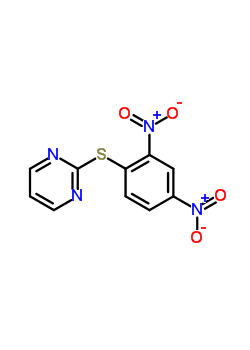 Pyrimidine, 2-((2,4-dinitrophenyl)thio)- Structure,66474-53-1Structure