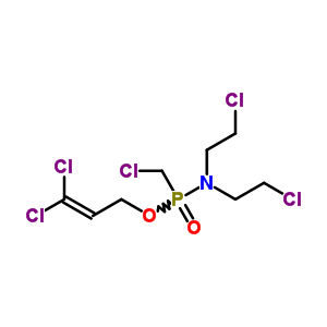 2-Chloro-n-(2-chloroethyl)-n-(chloromethyl-(3,3-dichloroprop-2-enoxy)phosphoryl)ethanamine Structure,6650-92-6Structure