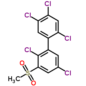 3-Methylsulfonyl-2,2,4,5,5-pentachlorobiphenyl Structure,66640-60-6Structure