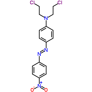 N,n-bis(2-chloroethyl)-4-(4-nitrophenyl)diazenyl-aniline Structure,66710-74-5Structure