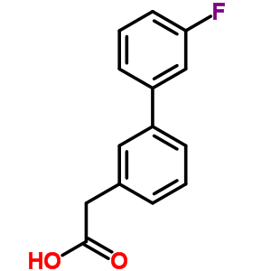 (3-Fluoro-biphenyl-3-yl)-acetic acid Structure,669713-86-4Structure