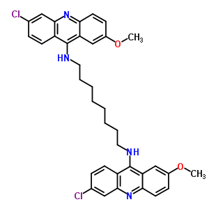 N,n-bis(6-chloro-2-methoxy-acridin-9-yl)octane-1,8-diamine Structure,67047-12-5Structure