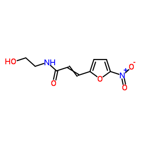 2-Propenamide,n-(2-hydroxyethyl)-3-(5-nitro-2-furanyl)- Structure,6755-17-5Structure