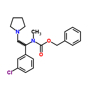 1-Pyrrolidin-2-(3-chlorophenyl)-2-(n-cbz-n-methyl)amino-ethane Structure,675602-68-3Structure