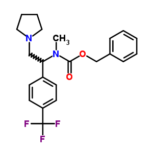 1-Pyrrolidin-2-(4-trifluoromethylphenyl)-2-(n-cbz-n-methyl)amino-ethane Structure,675602-73-0Structure