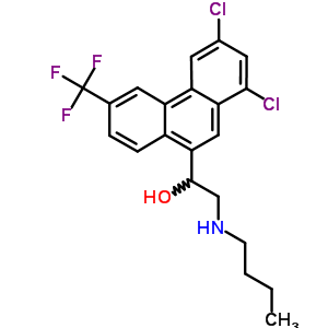 2-Butylamino-1-[1,3-dichloro-6-(trifluoromethyl)phenanthren-9-yl]ethanol Structure,68711-91-1Structure