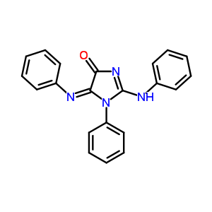 2-Anilino-1-phenyl-5-phenylimino-imidazol-4-one Structure,68822-96-8Structure