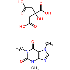 Caffeine citrated Structure,69-22-7Structure