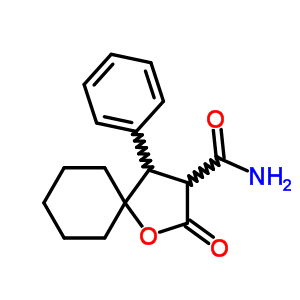 2-Oxo-4-phenyl-1-oxaspiro[4.5]decane-3-carboxamide Structure,6900-16-9Structure