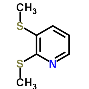 Pyridine,2,3-bis(methylthio)- Structure,69212-36-8Structure