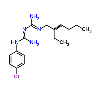 1-(4-Chlorophenyl)-2-(n-(2-ethylhexyl)carbamimidoyl)guanidine Structure,69232-04-8Structure