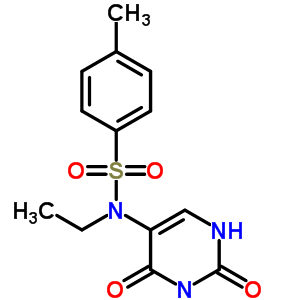 N-(2,4-dioxo-1h-pyrimidin-5-yl)-n-ethyl-4-methyl-benzenesulfonamide Structure,6937-80-0Structure