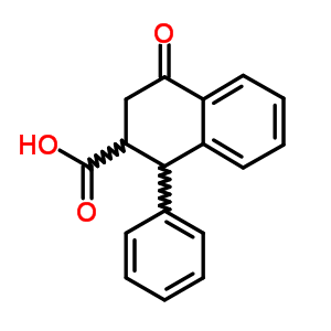 2-Naphthalenecarboxylicacid, 1,2,3,4-tetrahydro-4-oxo-1-phenyl- Structure,6938-54-1Structure