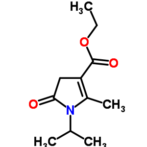 1H-pyrrole-3-carboxylicacid, 4,5-dihydro-2-methyl-1-(1-methylethyl)-5-oxo-, ethyl ester Structure,6942-11-6Structure