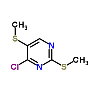 Pyrimidine,4-chloro-2,5-bis(methylthio)- Structure,6944-12-3Structure