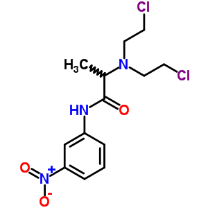 2-[Bis(2-chloroethyl)amino]-n-(3-nitrophenyl)propanamide Structure,6945-08-0Structure