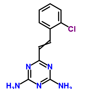 1,3,5-Triazine-2,4-diamine,6-[2-(2-chlorophenyl)ethenyl]- Structure,6951-80-0Structure