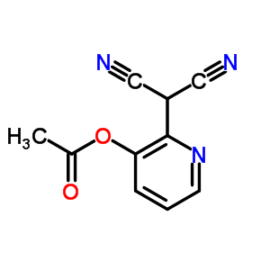 Propanedinitrile,2-[3-(acetyloxy)-2-pyridinyl]- Structure,69539-63-5Structure