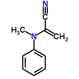 2-Propenenitrile,2-(methylphenylamino)- Structure,69567-06-2Structure