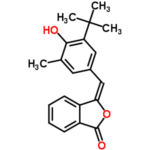 1(3H)-isobenzofuranone,3-[[3-(1,1-dimethylethyl)-4-hydroxy-5-methylphenyl]methylene]- Structure,69574-12-5Structure