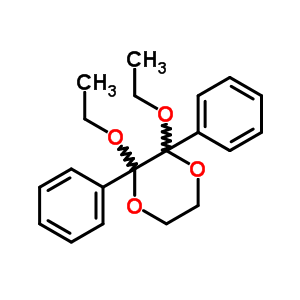 1,4-Dioxane,2,3-diethoxy-2,3-diphenyl- Structure,6963-19-5Structure