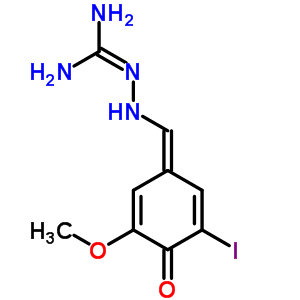 Hydrazinecarboximidamide,2-[(4-hydroxy-3-iodo-5-methoxyphenyl)methylene]- Structure,6964-80-3Structure