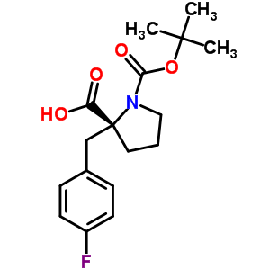 Boc-(r)-alpha-(4-fluorobenzyl)-proline Structure,706806-64-6Structure