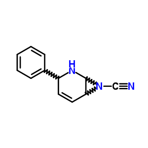 2,7-Diazabicyclo[4.1.0]hept-4-ene-7-carbonitrile,3-phenyl- Structure,70825-85-3Structure