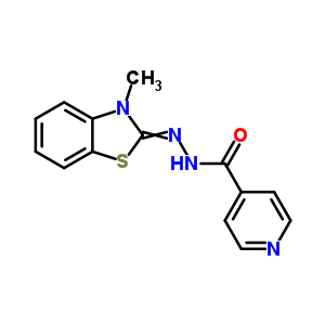 N-[(3-methylbenzothiazol-2-ylidene)amino]pyridine-4-carboxamide Structure,71085-97-7Structure