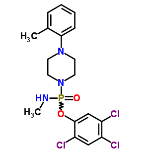 N-[[4-(2-methylphenyl)piperazin-1-yl]-(2,4,5-trichlorophenoxy)phosphoryl]methanamine Structure,7147-67-3Structure