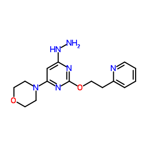 6-(4-Morpholinyl)-2-[2-(2-pyridinyl)ethoxy]-4(1h)-pyrimidinone hydrazone Structure,719285-83-3Structure