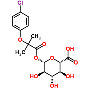 Clofibric acid acyl-b-d-glucuronide Structure,72072-47-0Structure