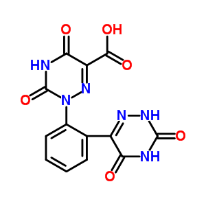 1,2,4-Triazine-6-carboxylicacid,2,3,4,5-tetrahydro-3,5-dioxo-2-[2-(2,3,4,5-tetrahydro-3,5-dioxo-1,2,4-triazin-6-yl)phenyl]- Structure,72177-30-1Structure