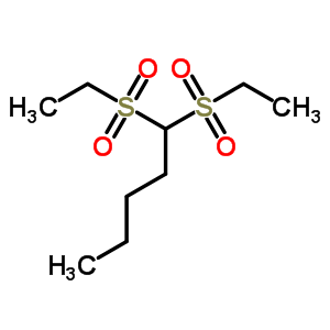 1,1-Bis(ethylsulfonyl)pentane Structure,7255-99-4Structure