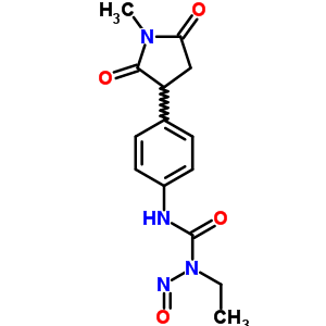 1-Ethyl-3-[4-(1-methyl-2,5-dioxo-pyrrolidin-3-yl)phenyl]-1-nitroso-urea Structure,72676-67-6Structure