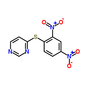 Pyrimidine, 4-[(2,4-dinitrophenyl)thio]- Structure,73768-68-0Structure