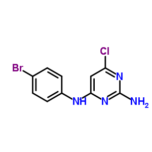 N-(4-bromophenyl)-6-chloro-pyrimidine-2,4-diamine Structure,7400-36-4Structure