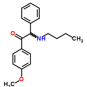 2-Butylamino-1-(4-methoxyphenyl)-2-phenyl-ethanone Structure,7403-44-3Structure