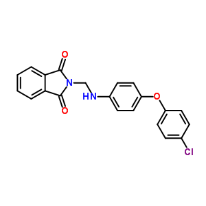 2-[[[4-(4-Chlorophenoxy)phenyl]amino]methyl]isoindole-1,3-dione Structure,74614-53-2Structure