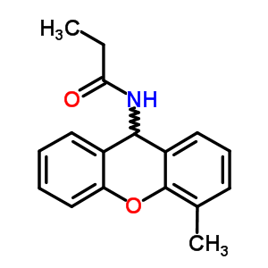 N-(4-methyl-9h-xanthen-9-yl)propanamide Structure,7467-24-5Structure