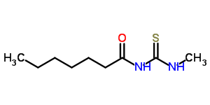 Heptanamide, n-[(methylamino)thioxomethyl]- Structure,7467-37-0Structure